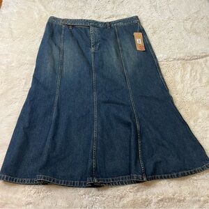 Vintage Ralph Lauren Jeans Co. Jean Maxi Skirt  Country  Size 14 New ! Denim